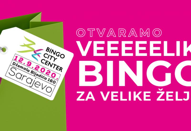 Bingo City Center u Sarajevu počinje sa radom u subotu 12. rujna